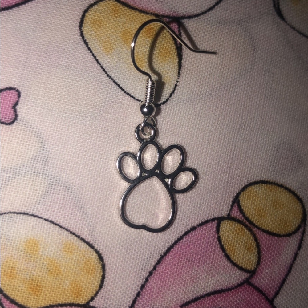 Handmade Paw Earrings